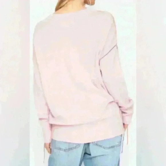 NWT Free People Sandrine Rose Bubble Sweater ~ Powder ~ S (oversized) - Picture 3 of 13